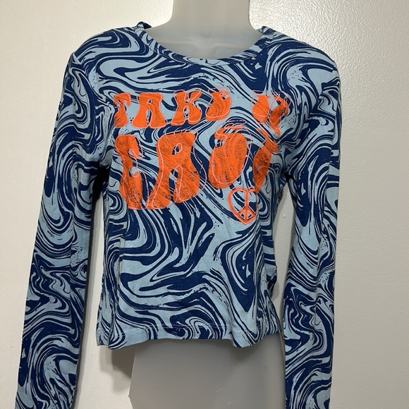 NWT Urban Outfitters Marble Print Baby Tee size M - Picture 4 of 8